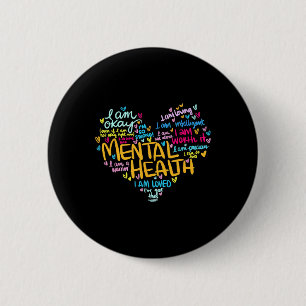 Health Problems Awareness Hearts Mothers Day 2 Inch Round Button