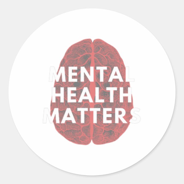 Health Problems Awareness Human Brain End The Stig Classic Round Sticker (Front)