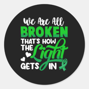 Health Problems Awareness Mens Classic Round Sticker