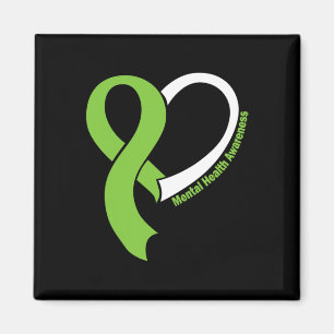 Health Problems Awareness Month May Lime Green Rib Magnet