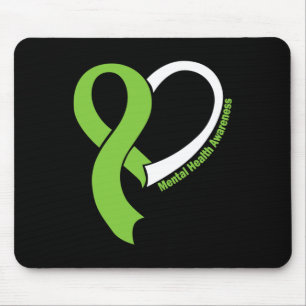 Health Problems Awareness Month May Lime Green Rib Mouse Pad