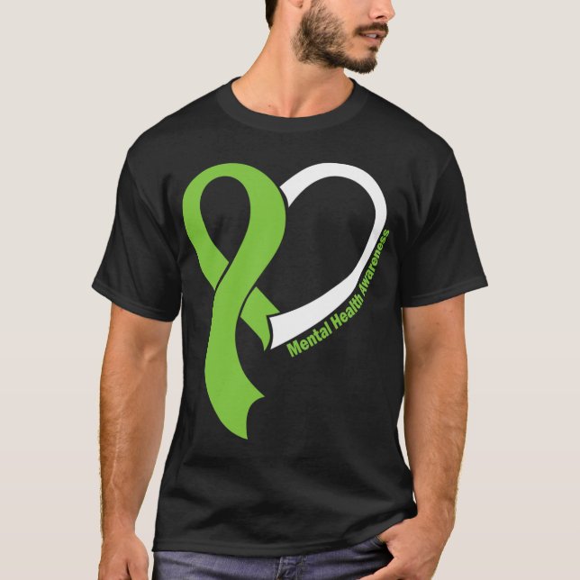 Health Problems Awareness Month May Lime Green Rib T-Shirt (Front)