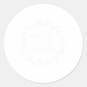 Health Problems Awareness Suicide Prevention  Classic Round Sticker