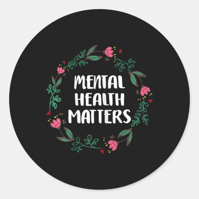 Health Problems Awareness Suicide Prevention  Classic Round Sticker (Front)
