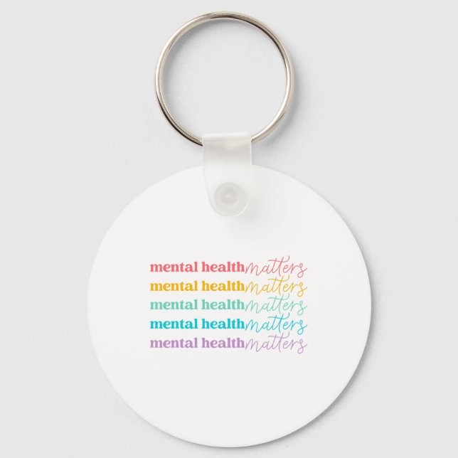 Health Problems Be Kind Self Care Mental Awareness Keychain (Front)