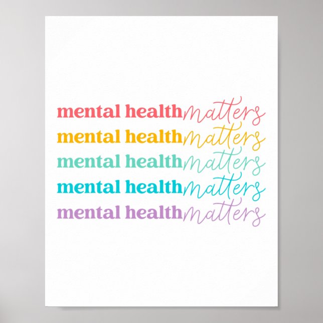 Health Problems Be Kind Self Care Mental Awareness Poster (Front)