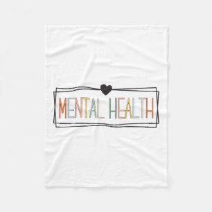 Health Problems Brain Illness Mental Health Awaren Fleece Blanket