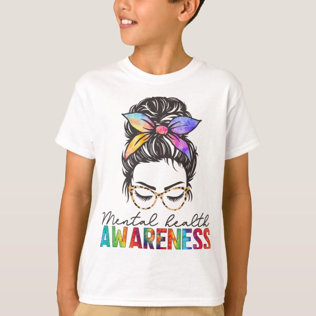 Health Problems Brain Illness Mental Health Awaren T-Shirt (Front)