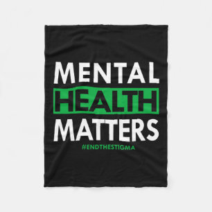 Health Problems End The Stigma Awareness  Fleece Blanket