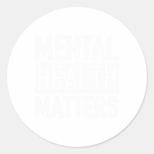 Health Problems End The Stigma  Classic Round Sticker