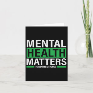 Health Problems End The Stigma Mental Health Aware Card