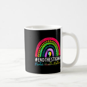 Health Problems End The Stigma Rainbow Boho Coffee Mug