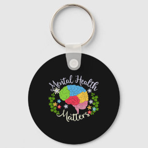 Health Problems Gift Human Brain Illness Awareness Keychain