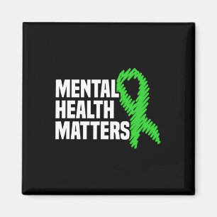 Health Problems Green Ribbon Mental Health Awarene Magnet