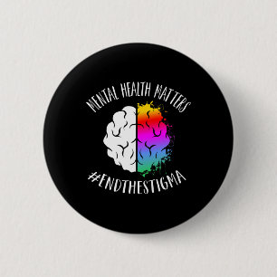 Health Problems Happy End Stigma Awareness Graphic 2 Inch Round Button