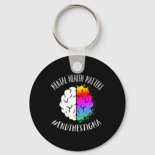 Health Problems Happy End Stigma Awareness Graphic Keychain