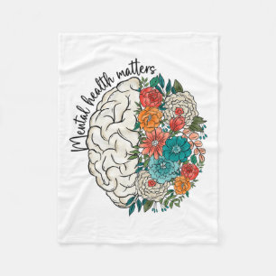 Health Problems Human Brain Illness Awareness 1 Fleece Blanket
