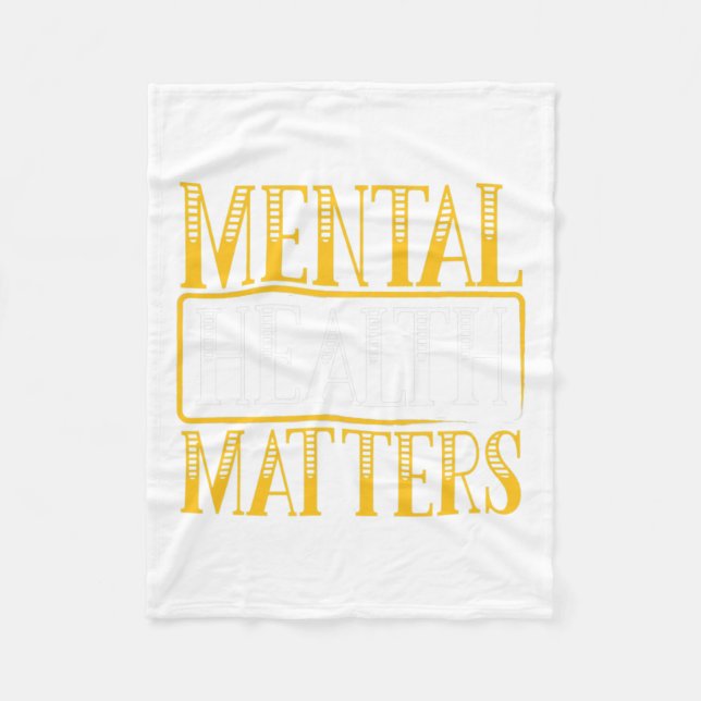 Health Problems - Human Brain Illness Awareness  Fleece Blanket (Front)