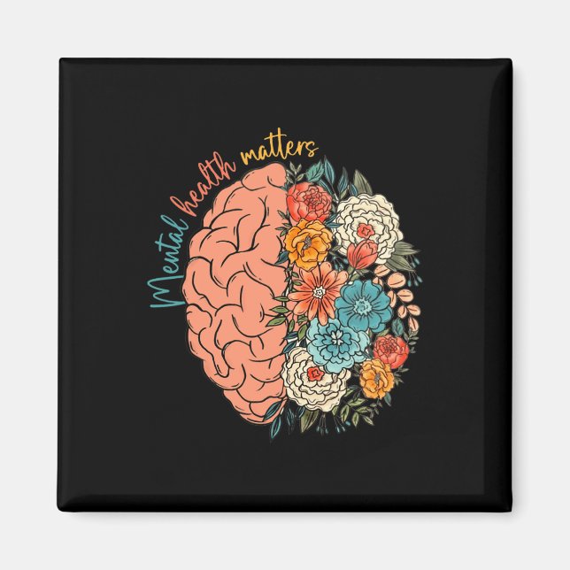 Health Problems Human Brain Illness Awareness  Magnet (Front)