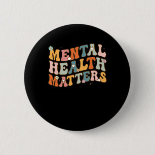 Health Problems Human Brain Illness Awareness Men 2 Inch Round Button