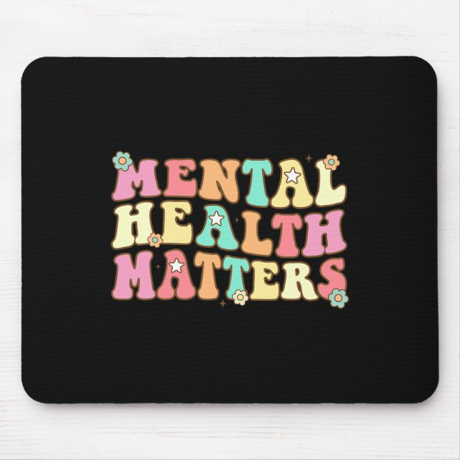Health Problems Human Brain Illness Awareness Men  Mouse Pad (Front)