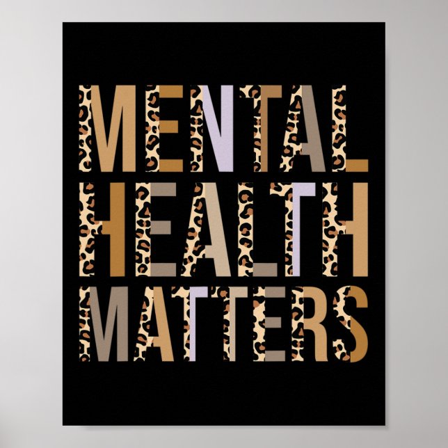 Health Problems Leopard Print Mental Awareness Mon (Front)