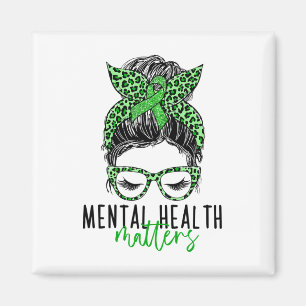 Health Problems Messy Bun Woman Neurodiversity Emo Magnet