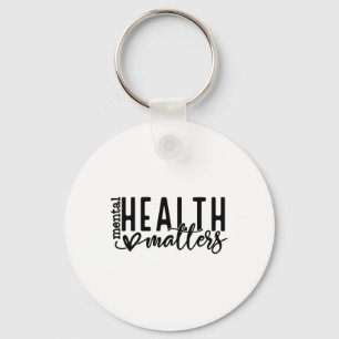 Health Problems Retro Human Brain Illness Awarenes Keychain