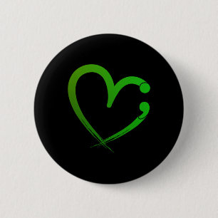 Health Problems Semicolon Heart Awareness Month  2 Inch Round Button