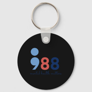 Health Problems Semicolon Suicide Hotline Preventi Keychain