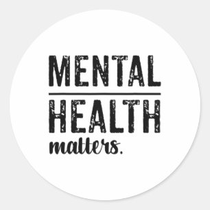 Health Problems Wear Green Classic Round Sticker