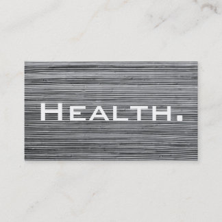 Health Professional Business Card -Grey No. 2
