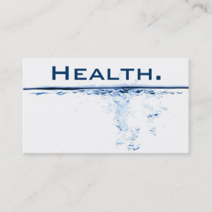 Health Professional Business Card- H2O No.2 Business Card