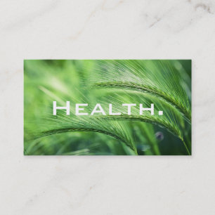 Health Professional Business Card- Natural Field Card