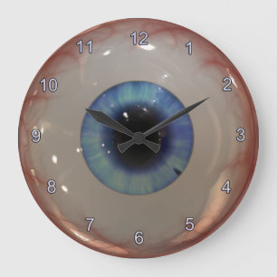 Health Professional Spooky Fun Blue Eye Clock