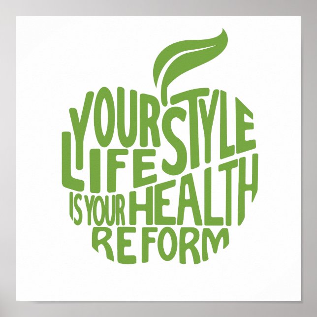 Health quote design. poster (Front)