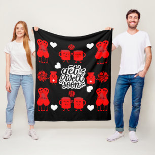 Health Recovery Get Well Soon   Fleece Blanket