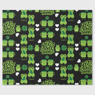 Health Recovery Get Well Soon Wrapping Paper