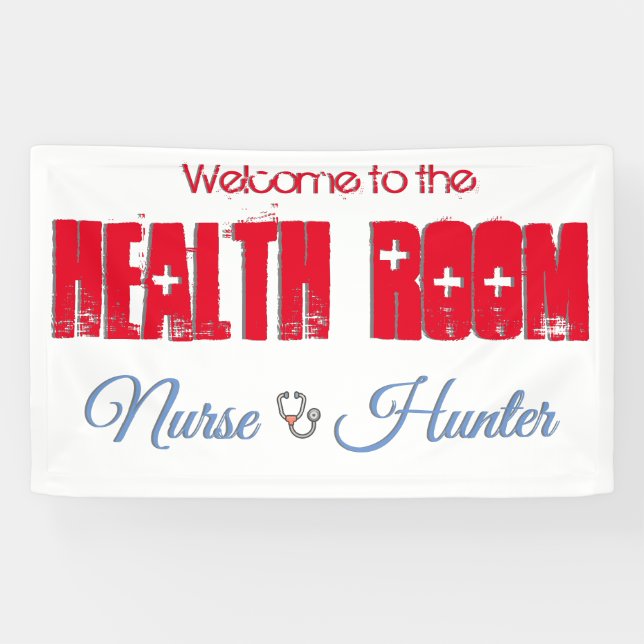 Health Room Welcome Sign Customizable (Horizontal)