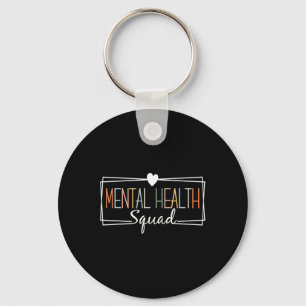 Health Squad Brain Illness Mental Health Awareness Keychain