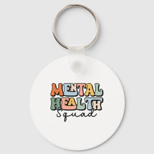 Health Squad Brain Illness Mental Health Awareness Keychain
