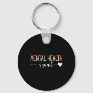 Health Squad Brain Illness Mental Health Awareness Keychain