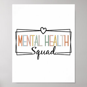 Health Squad Brain Illness Mental Health Awareness Poster