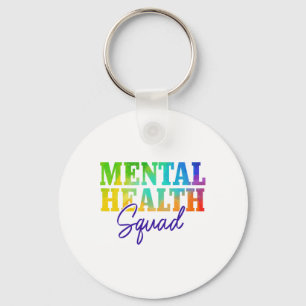 Health Squad Mental Health Awareness Month Problem Keychain