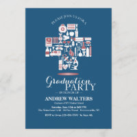 Health Symbol Graduation Invitation