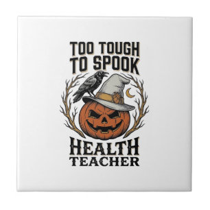Health Teacher Halloween Shirt Vintage Engraved Pu Tile