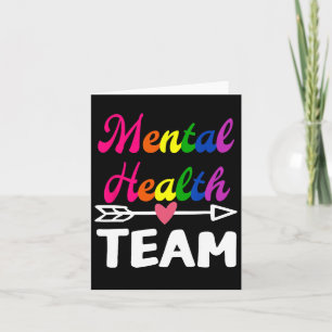 Health Team Awareness Therapist Men Women Supporte Card