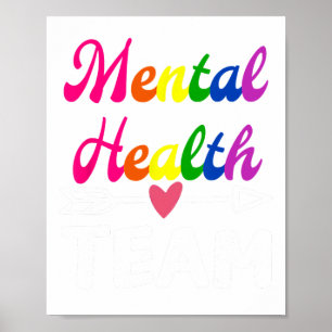 Health Team Awareness Therapist Men Women Supporte Poster
