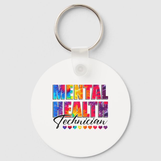 Health Technician Appreciation Day Tie Dye Women W Keychain (Front)