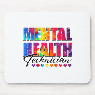 Health Technician Appreciation Day Tie Dye Women W Mouse Pad